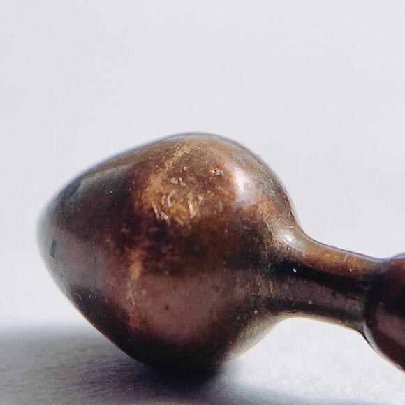 Antique Brass Tone Metal Hair Bodkin Hatpin Hairpin 1900s–1910s Steel 6" Vintage - Picture 10 of 12